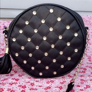Black jeweled purse